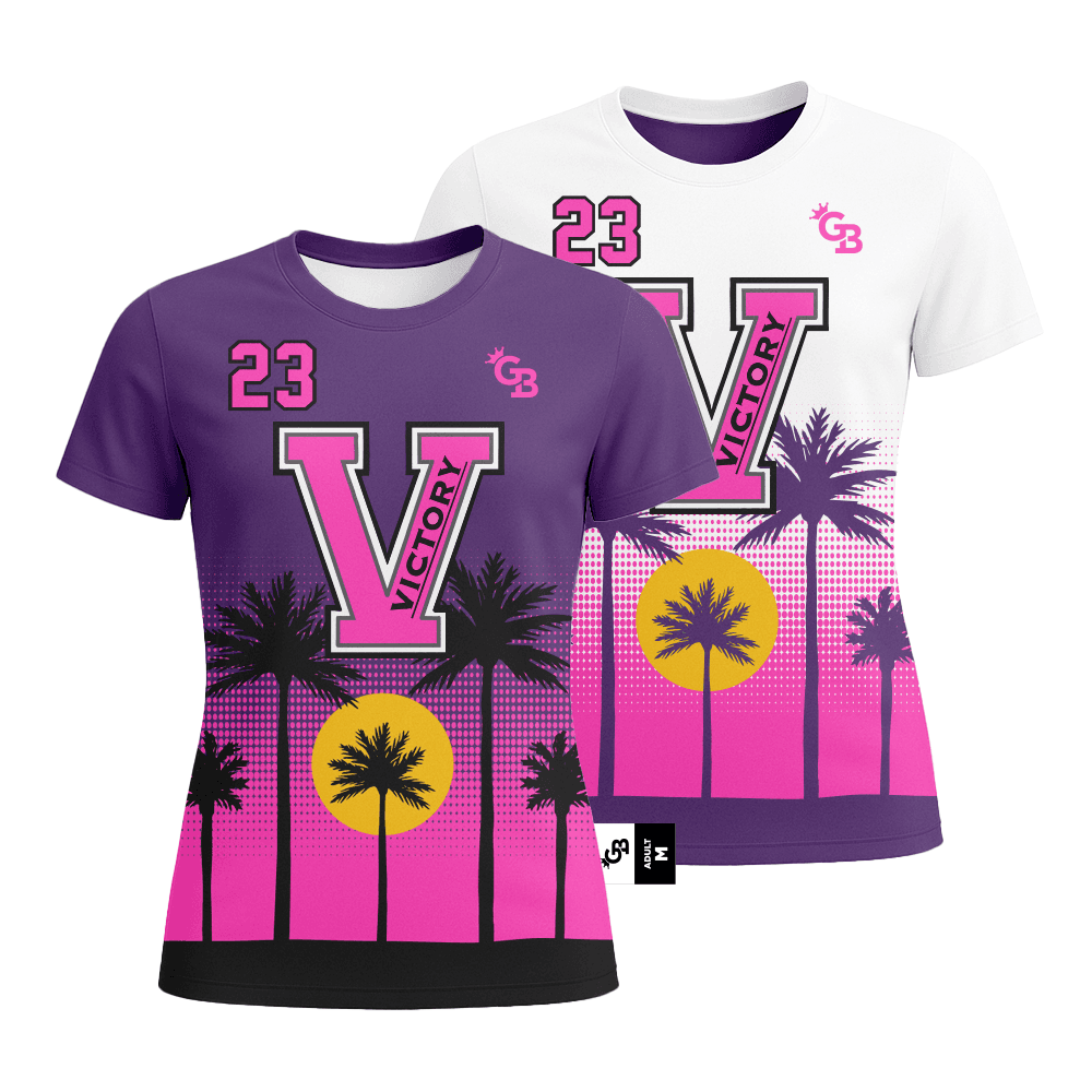 Custom Reversible Crew Neck Girl's Flag Football Jerseys