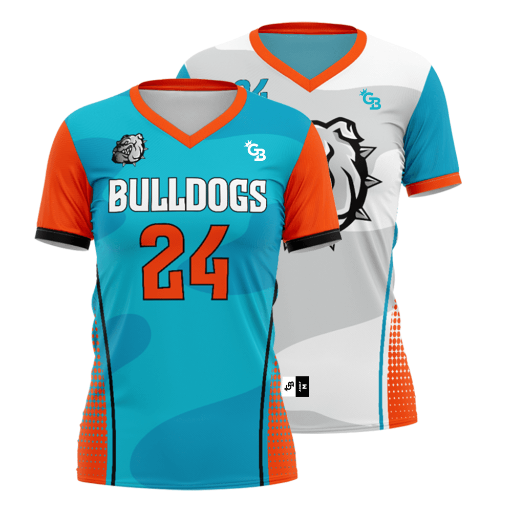 Custom Reversible V-Neck Girl's Flag Football Jersey
